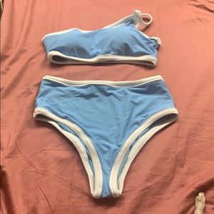 Aerie One Shoulder High Waist Bikini